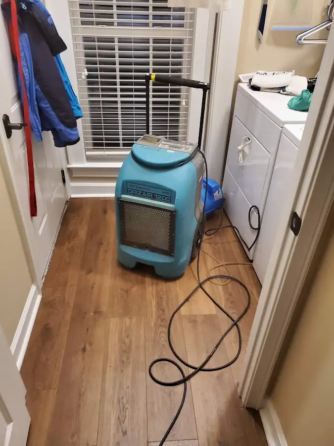 Commercial dehumidifier deployed for Flood Damage Cleanup in West Park